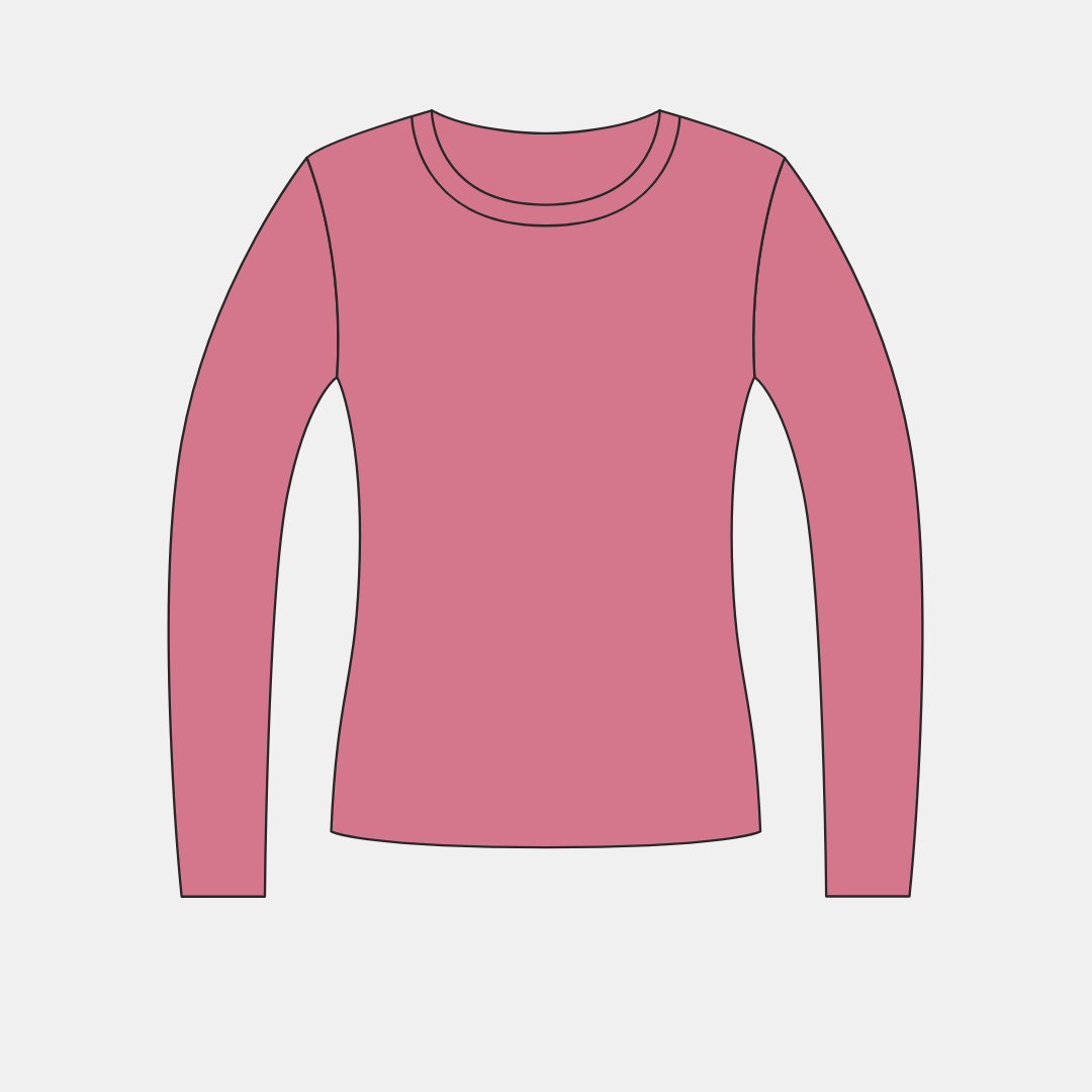 Heather Red TuckTop™ Long Sleeve