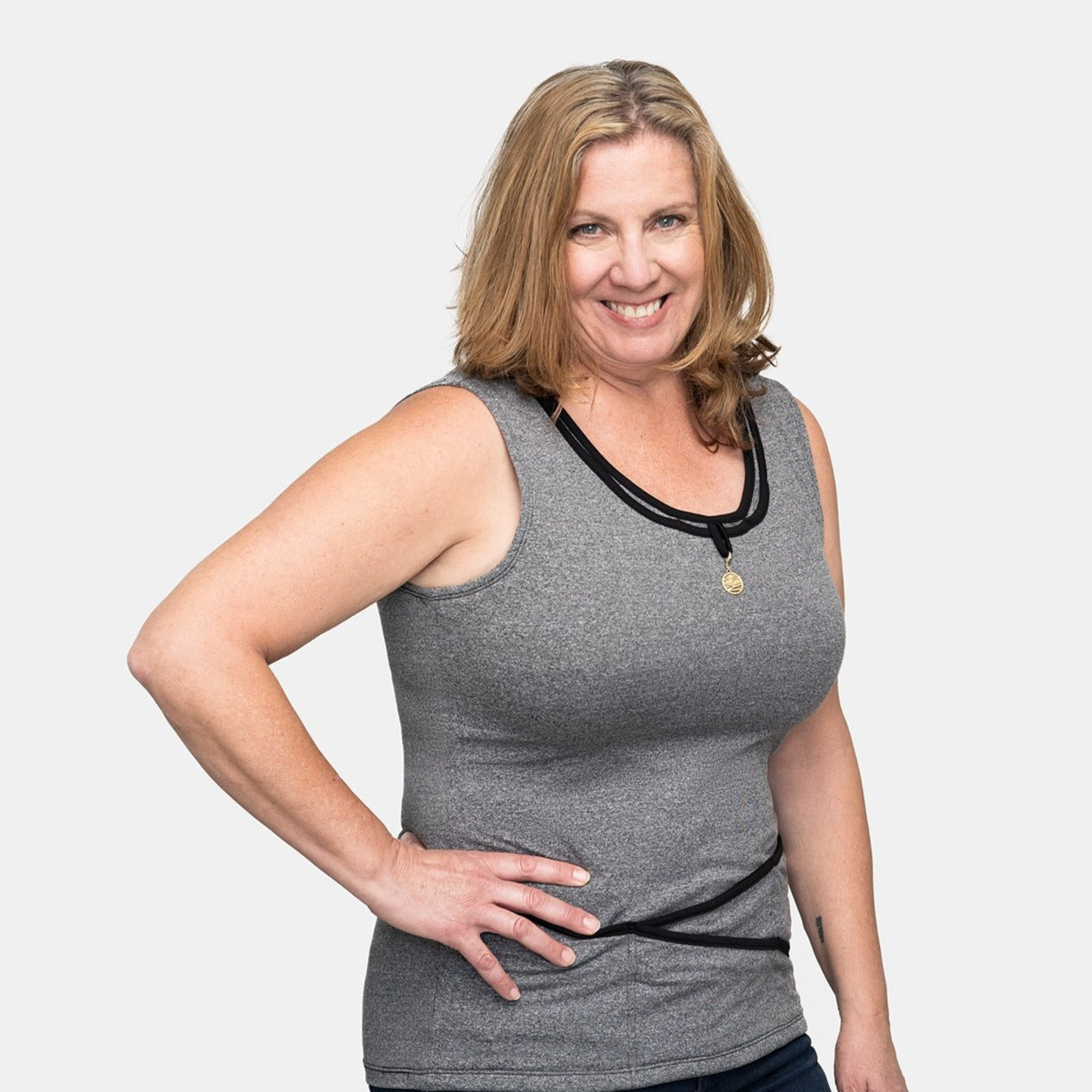 Piped Steel Grey TuckTop™ Tank