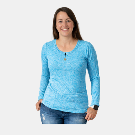 Island Blue TuckTop™ Long Sleeve