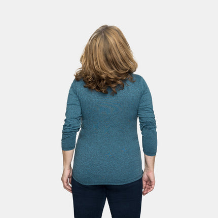 Piped Teal Blue TuckTop® Long Sleeve