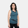 Piped Teal Blue TuckTop™ Tank