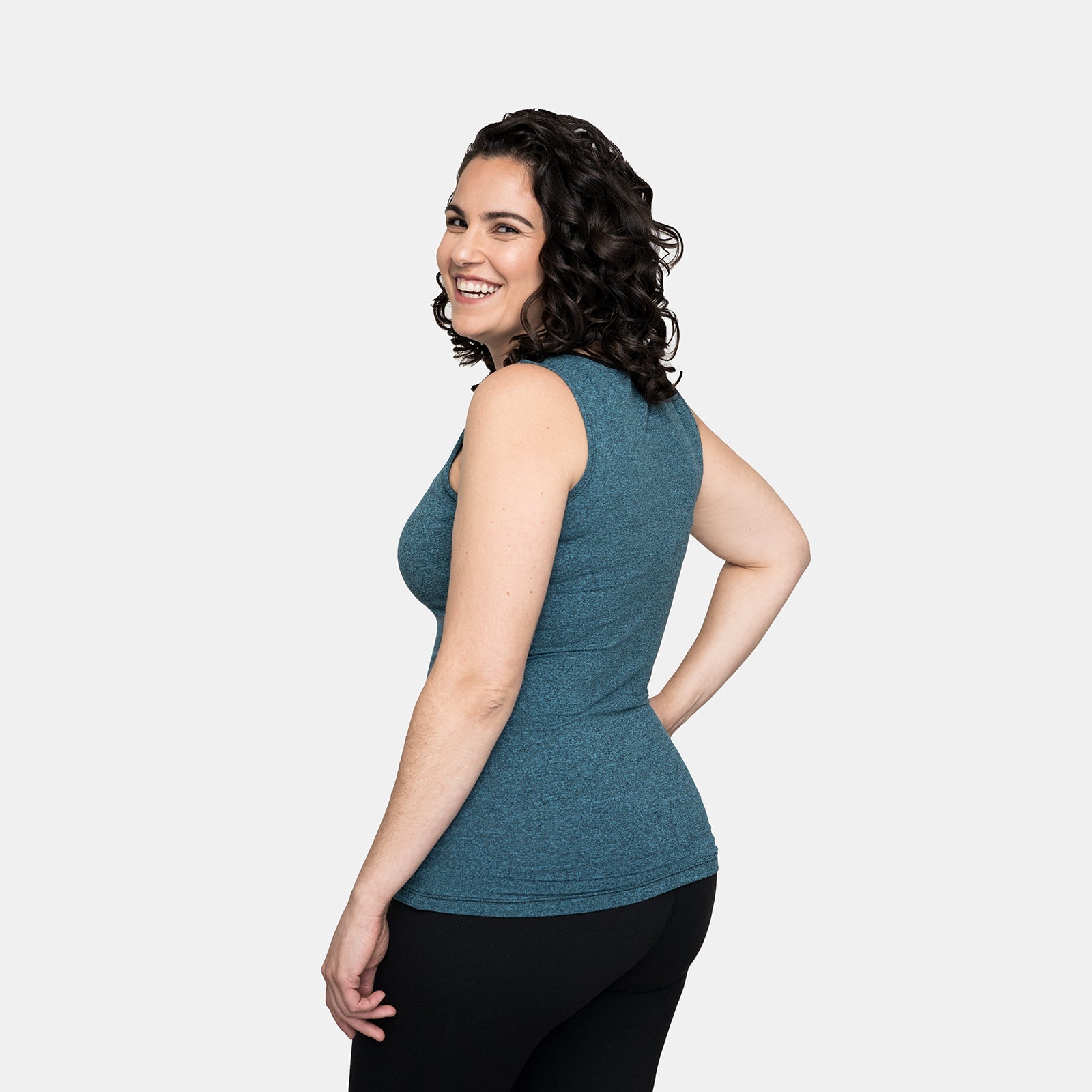 Piped Teal Blue TuckTop™ Tank
