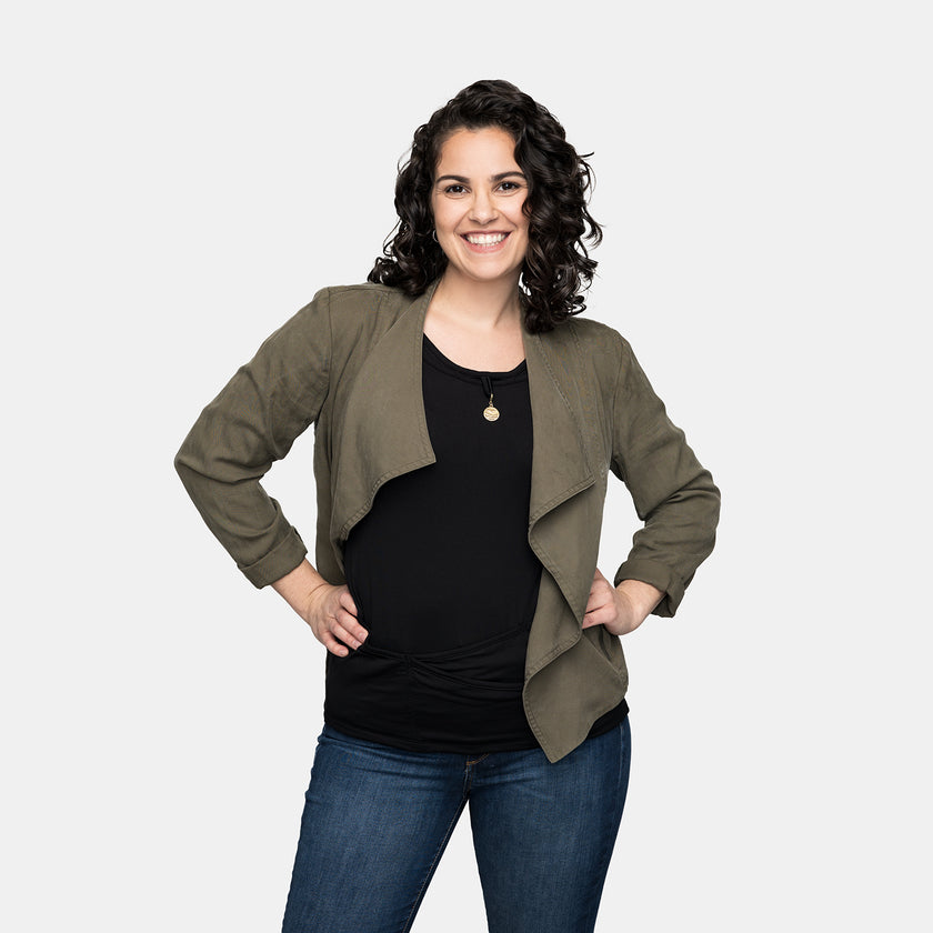 Seriously Soft™ Long Sleeve TuckTop™ - Black