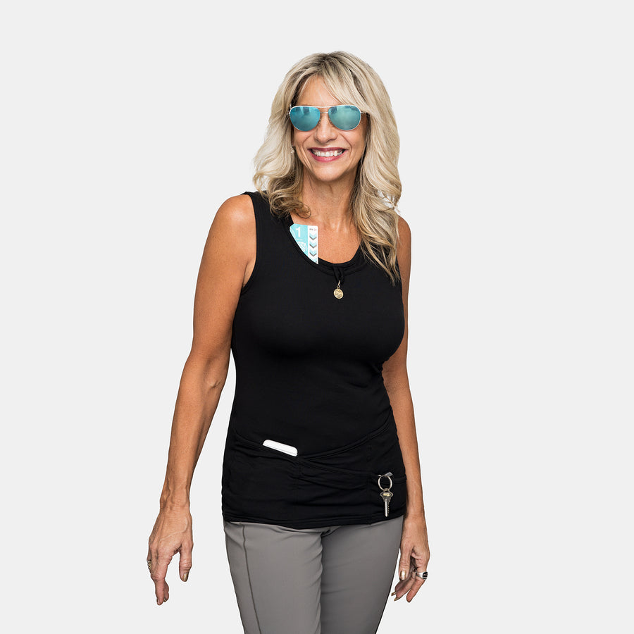 Seriously Soft™ TuckTop® Tank - Black
